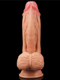 Censan 10 İnç Dual layered Platinum Silicone Cock - Flesh - C-LV411024