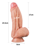 Censan 10 İnç Dual layered Platinum Silicone Cock - Flesh - C-LV411024