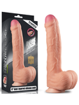 Censan 11 İnç Dual Layer Platinum Silicone Cock - C-LV411011
