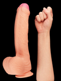 Censan 11 İnç Dual Layer Platinum Silicone Cock - C-LV411011