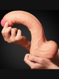 Censan 11 İnç Dual Layer Platinum Silicone Cock - C-LV411011