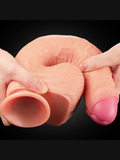 Censan 11 İnç Dual Layer Platinum Silicone Cock - C-LV411011