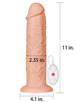 Censan 11 İnç Realistic Long Vibrating Dildo - C-LV111121