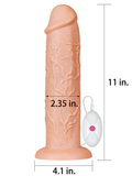 Censan 11 İnç Realistic Long Vibrating Dildo - C-LV111121