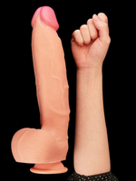 Censan 12 İnç Dual Layered Platinum Silicone Cock - C-LV411012