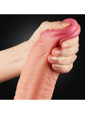 Censan 12 İnç Dual Layered Platinum Silicone Cock Dildo - C-LV411013