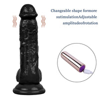 Censan 19CM Gerçekçi Siyah Dildo Yapay Penis - C-7433-S