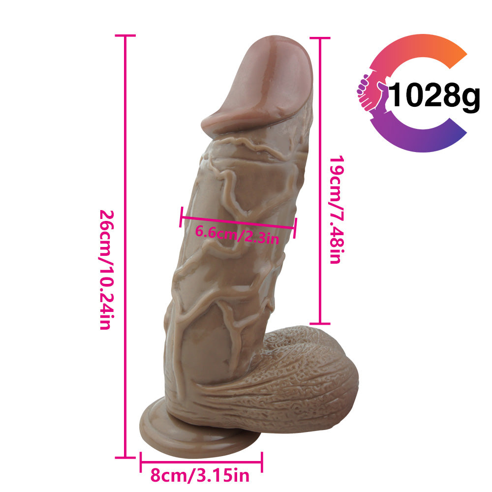 Censan 26CM Gerçekçi Mega Dildo - C-7426-K