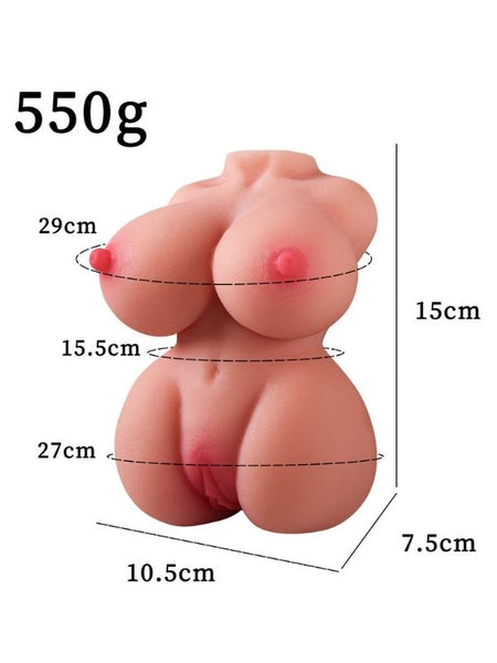Censan 550 Gr Göğüslü Gerçekçi Vajina Mastürbatör - C-8229