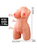 Censan 660 Gr Göğüslü Gerçekçi Vajina Mastürbatör - C-8230