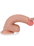 Censan 7 İnç Dual layered Platinum Silicone Cock Dildo - C-LV4001