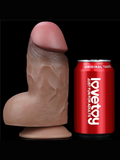 Censan 7.0 İnç Dual Layered Platinum Silicone Cock - C-LV411050
