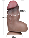 Censan 7.0 İnç Dual Layered Platinum Silicone Cock - C-LV411050