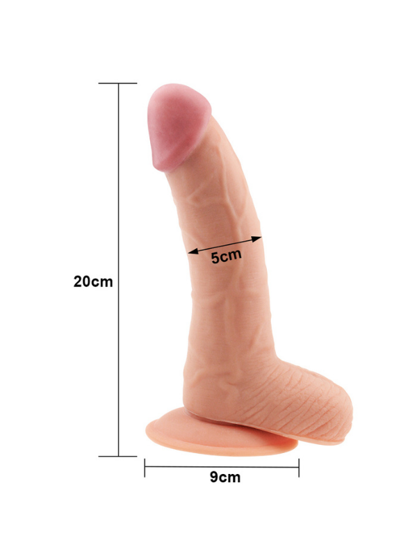 Censan 8.8 İnç The Ultra Soft Dude Dildo - C-LV1085