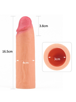 Censan Add 1.5 İnç Revolutionary Silicone Nature Extender Penis Kılıfı - C-LV4211