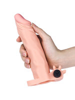 Censan Add 2 İnç Pleasure X Tender Vibrating Penis Sleeve Flesh - C-LV1063Flesh