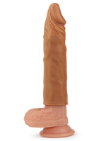 Censan Add 2" Pleasure X Tender Penis Sleeve Brown - C-LV1053