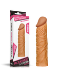 Censan Add 2" Pleasure X Tender Penis Sleeve Brown - C-LV1052Brown