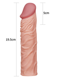 Censan Add 2" Pleasure X Tender Penis Sleeve Flesh - C-LV1052Flesh