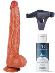 Censan Belden Bağlamalı Kayganlaştırıcı Set Noctis 32cm Melez Dildo No:6 - C-7706KKSET