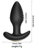 Censan Big Boat Anchor Swing – Telefon Kontrollü Titreşimli Anal Plug (Siyah) - C-7652