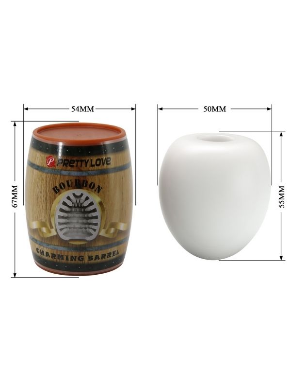 Censan Bourbon Fıçı Şeklinde Yumurta Mastürbatör - C-BM00900T912