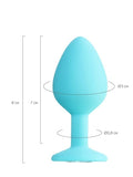 Censan Brilliant Anal Plug Mavi 8 cm 50 g - C-T357033