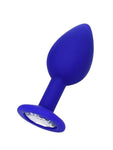 Censan Brilliant Anal Plug Mavi beyaz kristalli 7 cm 26 g - C-T357012