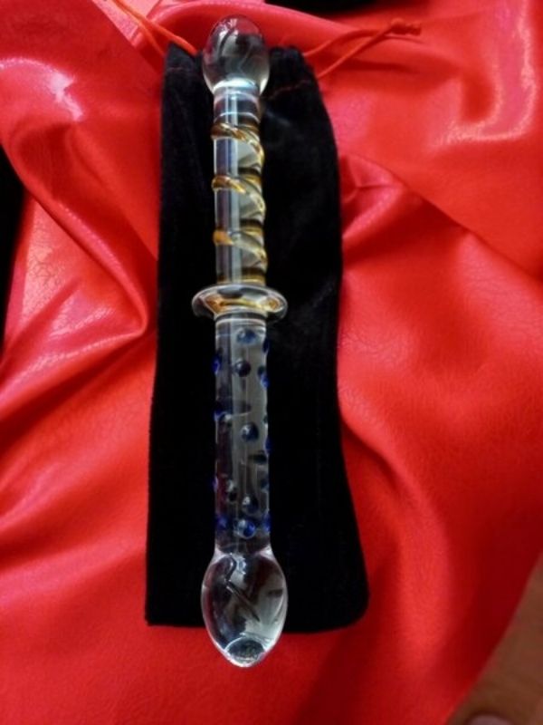 CENSAN Çift Taraflı Cam Dildo - C-7535
