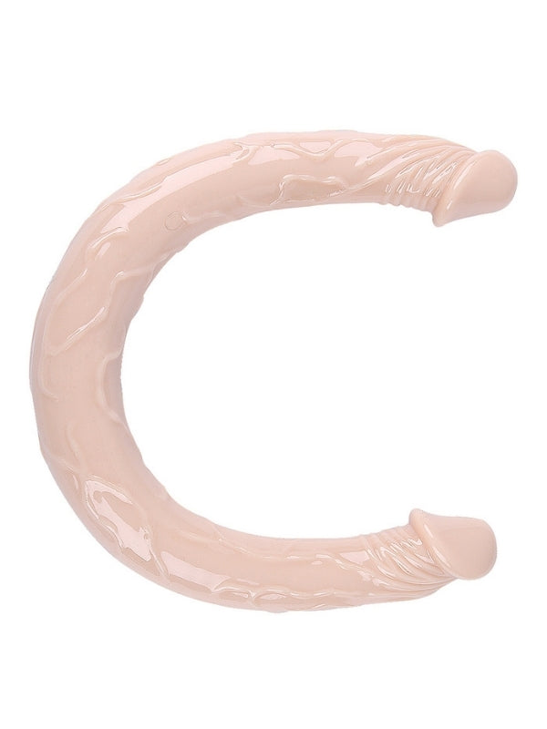 Censan Çift Taraflı Esnek Dildo 40 cm – Gerçekçi Dokulu Ten Renk - C-S011