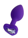 Censan Diamond Heart Anal Plug Mor 7 cm 18 g - C-T357024