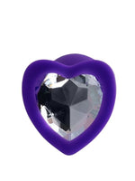 Censan Diamond Heart Anal Plug Mor 7 cm 18 g - C-T357024