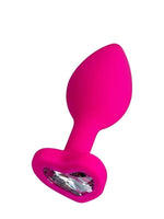 Censan Diamond Heart Anal Plug Pembe 7 cm 18 g - C-T357023