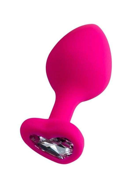 Censan Diamond Heart Anal Plug Pembe 8 cm - C-T357025