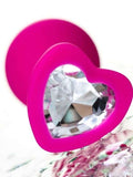 Censan Diamond Heart Anal Plug Pembe 8 cm - C-T357025