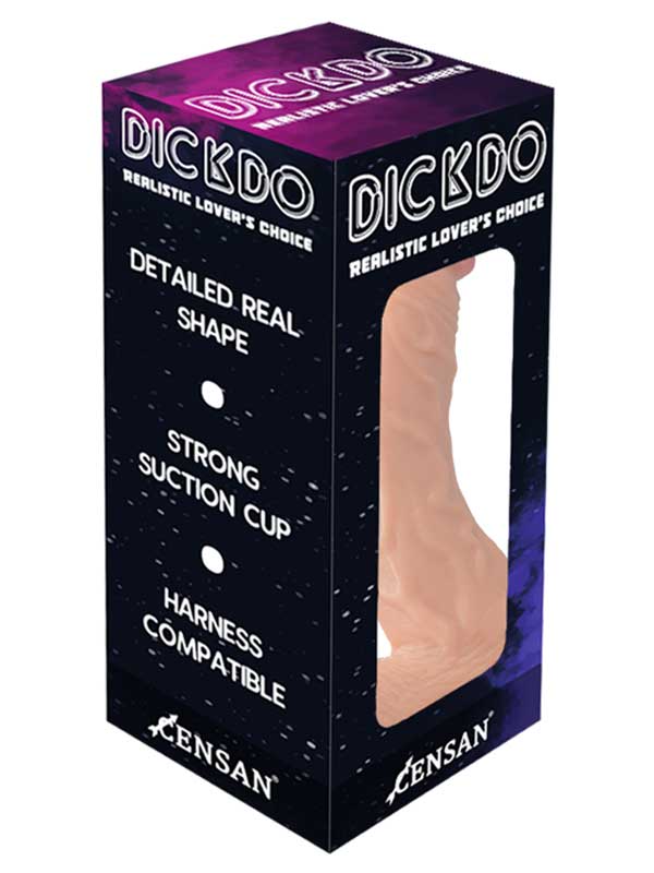 Censan Dickdo Gerçekçi Eğik Dildo Penis 18cm - C-7226
