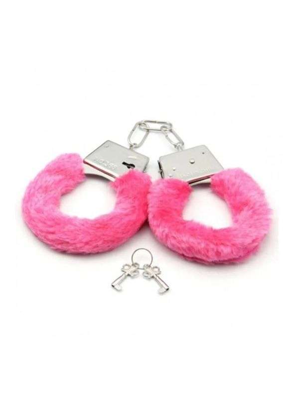 Censan Fetiş Fantezi Pembe Peluşlu Metal Kelepçe - C-9248P