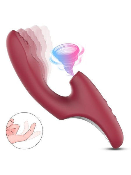 Censan FoxShow Kissers G10 Şarjlı Akıllı Rabbit Vibratör – G-Spot & Klitoris Uyarıcı | Çift Motorlu | Dalga Hareketli | Su Geçirmez - C-WYSG10