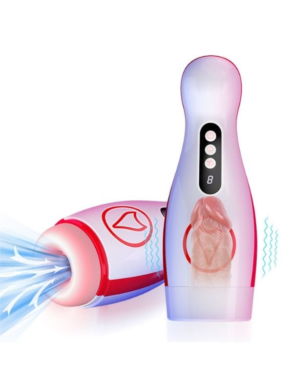Censan FoxShow M50 – Vakumlu ve Titreşimli Şarjlı Oral Mastürbatör | 7 Fonksiyon | Su Geçirmez | USB Şarjlı - C-WYSXYM50