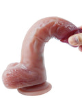 Censan Gerçekçi Tasarımlı Vakum Tabanlı Silikon Dildo 21 cm - C-YQWS-030