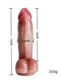 Censan Gerçekçi Tasarımlı Vakum Tabanlı Silikon Masaj Cihazı 19 cm - C-YQWL-002