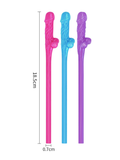 Censan Jokes & Parties Original Willy Straws – Pack of 9 Dildo Pipet - C-LV765001C