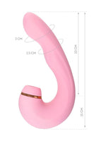 Censan Jos Juna Vakum ve Titreşimli 15cm Pembe Vibratör - C-T783033