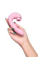 Censan Jos Juna Vakum ve Titreşimli 15cm Pembe Vibratör - C-T783033