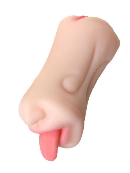 Censan Juicy Pussy Masturbator Realistik Fruity Tongu, Ağız ve Vajina TPE Ten 19 cm - C-T893019