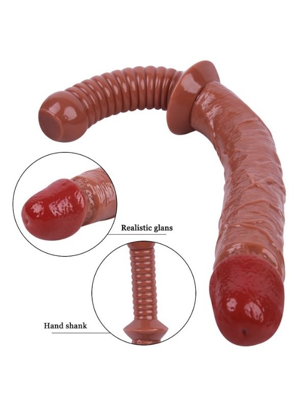 Censan KahveRengi 38 cm Jop Dildo Model No:1070 - C-7855K