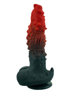 Censan Kırmızı Siyah Canavar Dildo Model 1 - C-7415