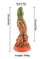 Censan Kırmızı Yeşil Canavar Dildo Model 5 - C-7419