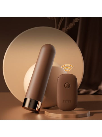 Censan Kumandalı USB Şarjlı 10 Modlu %100 Su Geçirmez Vibratör Kahverengi - C-7885K