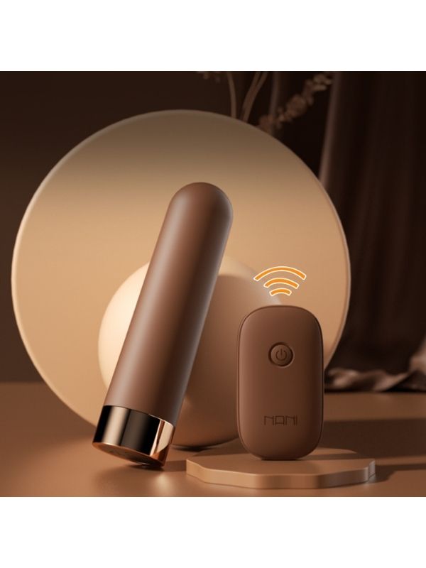Censan Kumandalı USB Şarjlı 10 Modlu %100 Su Geçirmez Vibratör Kahverengi - C-7885K